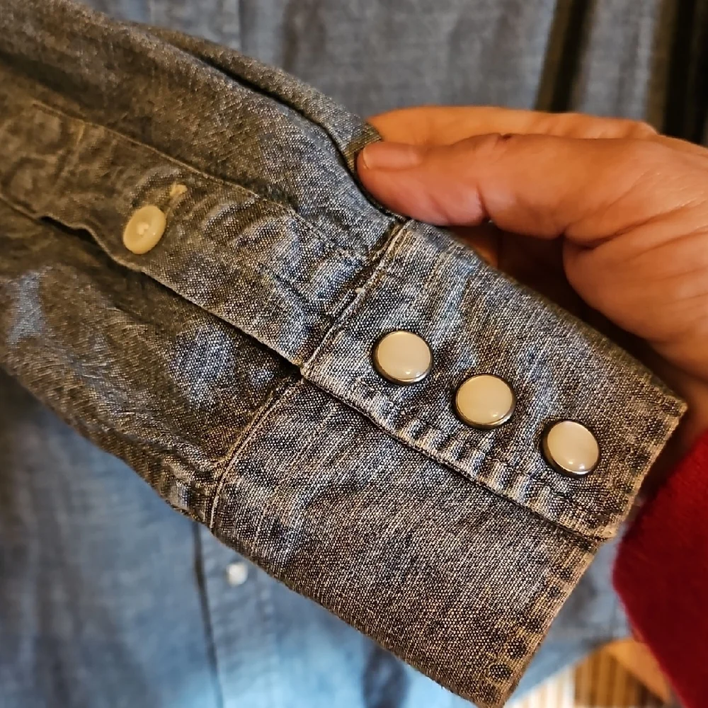 Polo by Ralph Lauren Denim Shirt with Navy Accents - Picture 7 of 7